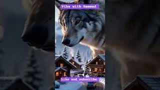 Wolf &mdash; Aspen Mountain Village, USA#viralvideo #wolf #ai #aiart #animalshorts