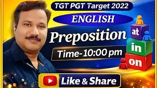 Preposition Target TGT/ PGT 2022