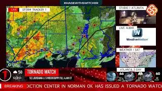 WATCH LIVE: #TORNADO WATCH till 4am ct #lawx #mswx #nola