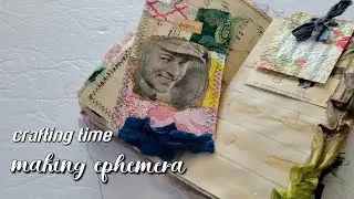 Making Ephemera from Scraps - Collage Tags Scrap Paper Pads