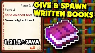 How to Give & Spawn WRITTEN BOOKS With Commands in Minecraft 1.21.5+ Java?! [Full Guide]