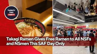 Takagi Ramen Gives Free Ramen to All NSFs and NSmen This SAF Day Only