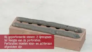 Verwerkingsadvies verlijmd metselwerk