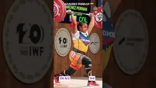 Mari Lewis Sanchez Wins Bronze 🥉 | 136kg Clean & Jerk | IWF 2025 #shorts #weightlifting #viral #iwf