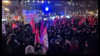 Manifestation &agrave; Paris en soutien au Venezuela contre l'agression imp&eacute;rialiste des &Eacute;tats-Unis 