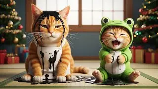 Mama Cat Gets Caught in Ginger&rsquo;s Sticky Trap! 😱🖤 | Funny Cat Story
