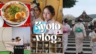 Exchange student diaries: tea ceremony, kimono rental, conveyor belt sushi in Kyoto Japan! 🎌🍣👘(vlog)