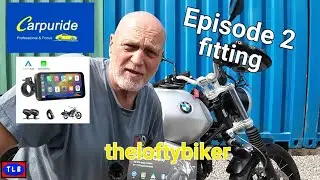 Carpuride 603 D....Fitting..... Motorcycle Navigation Carplay...Episode 2