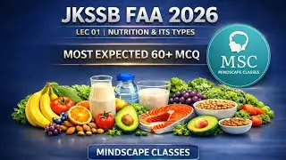 NUTRITION & ITS TYPES ||JKSSB FAA 2026||GENERAL SCIENCE||#MCQ#GK#JKSSB#FAA#trending #viral 