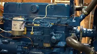 Priming oil system and installing fuel system on 1964 Ford 4000 Diesel