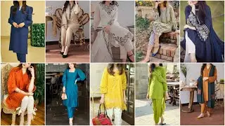 Simple Trouser Suit Designs|| Kurti Trouser Suit Design ||Daily Use Outfits|| Officework Girl Outfit