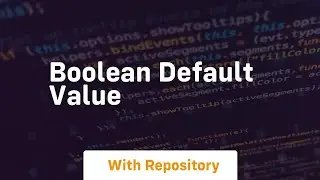 boolean default value