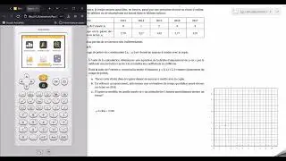 statistiques &agrave; 2 variables avec Numworks