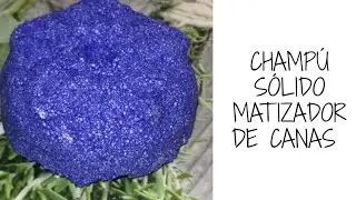 Champú sólido matizador de canas