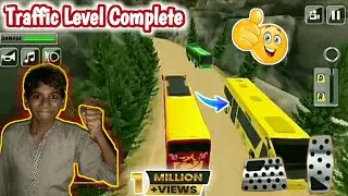Bus Mountain Game Traffic Level Complete [Driving Game]#gaming #6bvlogs