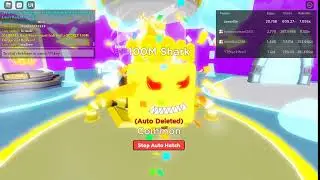 AFK hatching the new 100Mil event egg in clicker simulator new update/ ROBLOX LIVE
