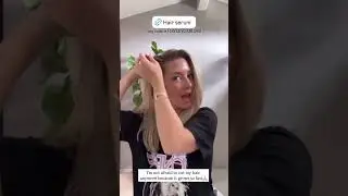Healthy hair starts at the root. 🌱Enhance Hair Serum a proper scalp massage with Hayley. ✨💆&zwj;♀️