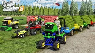 MINI PLATEAUX d'Herbe, MINI Ensilage & MINUSCULE Moissonneuse | Ferme irréaliste (FS 19)