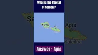 What is the Capital of Samoa  | Country and Capital | @pradhanseducation