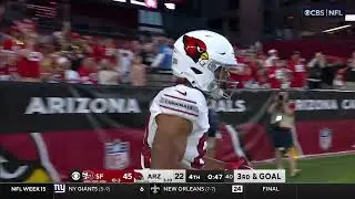 Elijah Higgins gets his first career TD