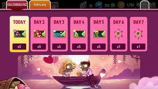 VALENBRAINZ Day 1️⃣💝 Today Pinata Party 🪅 Letsplay Plants vs. Zombies 2