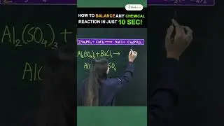 How to Balance Any Chemical Reaction in 10 Sec! 🚀 Krushi mam #chemistry #shorts  #balancingtrick