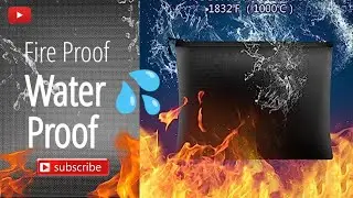 🔥 Fire proof and 🌊 water Proof 📄 document 🛍️ Bag Unboxing and Review
