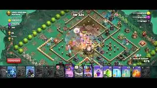 Rush with th11-13 hero level vs th17 max, Super witch attack strategy