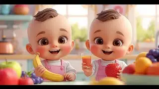 Fruit Song 4 Minutes 🍎🍌 | Fun Nursery Rhymes for Kids | Healthy Eating Song
