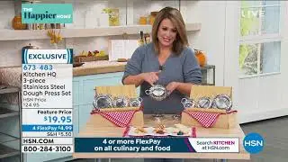 Kitchen HQ 3piece Stainless Steel Dough Press Set