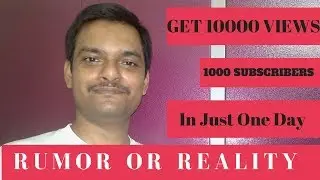 Get 10000 Views in Just One Day???