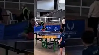 ELE COMEMOROU ANTES DA HORA NO TÊNIS DE MESA