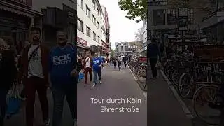 Bei sch&ouml;nem Sonnenschein durch K&ouml;ln spazieren gehen.