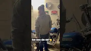 Will this old motorcycle finally run? #motorcycle #harleydavidson  #vlog #shorts