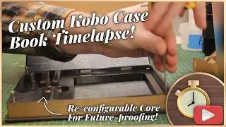 Satisfying Bookbinding Supercut | A Faux Book Case For My Kobo (eReader)