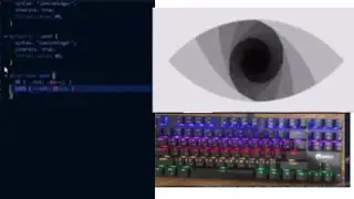 ASMR Programming - coding hypno eye Animation - No Talking
