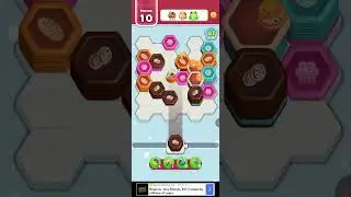 Игра Cooking Blast 3D Hexa match game 2025, уровни 33-35.