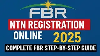 NTN Registration Online 2025 | Complete FBR Step-by-Step Guide l Jinnah tax lawyers 