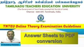 Answer Sheets to PDF conversion|DrGS