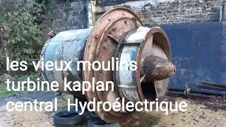 énergie  verte micro - central Hydroélectrique ancien moulin reconstruite  à vire normandie