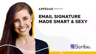 Customizable email signatures with banners and CTAs for better marketing with Scribe