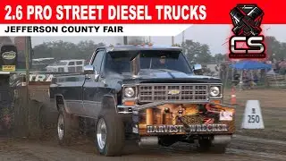 2.6 Pro Street Diesel Trucks from the Jefferson County Fair with CS Pulling Promotions