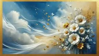 Abstract Blossoms | Contemporary Oil Painting | Screensaver Art Gallery for TV