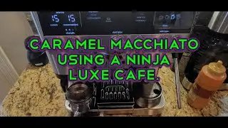☕🥷❤️ Caramel Macchiato using a NINJA Luxe&trade; Caf&eacute; Premier Espresso Machine 🇮🇹 #espresso #ninjaluxe