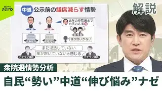 【解説】自民“勢い” 中道“伸び悩み”ナゼ　衆院選情勢分析