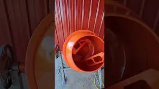 Yardmax 4.0 Cu Ft Electric Cement Mixer - First Run