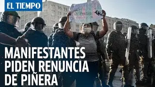 Cientos de manifestantes piden en Chile la renuncia de Pi&ntilde;era