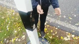 Leitpfosten bei der Bundespolizei