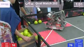 VEX Worlds 2016 - VRC Middle School - Spirit - Qual 203 (6484 1489E) 116 vs 167 (5777K 8982B)