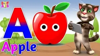 Phonics Song 2 with TWO Words in 3D - A For Apple🍎🍏- ABC Alphabet Songs with Sounds for Children's